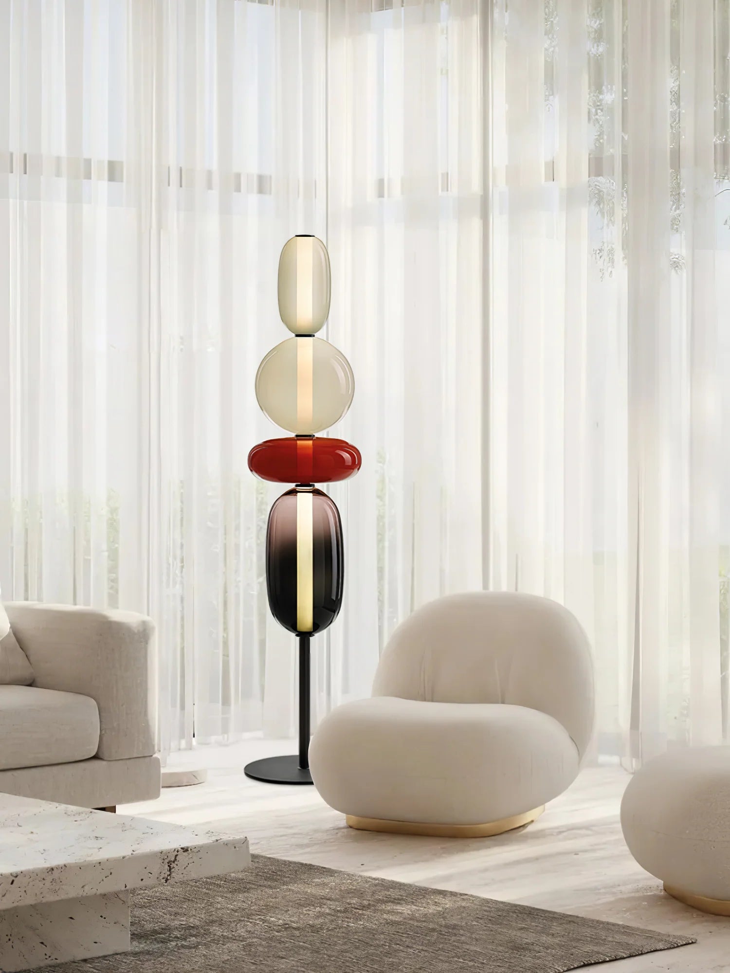 Lampe Boules de Verre Empilées Style Bonbon | BONBON™