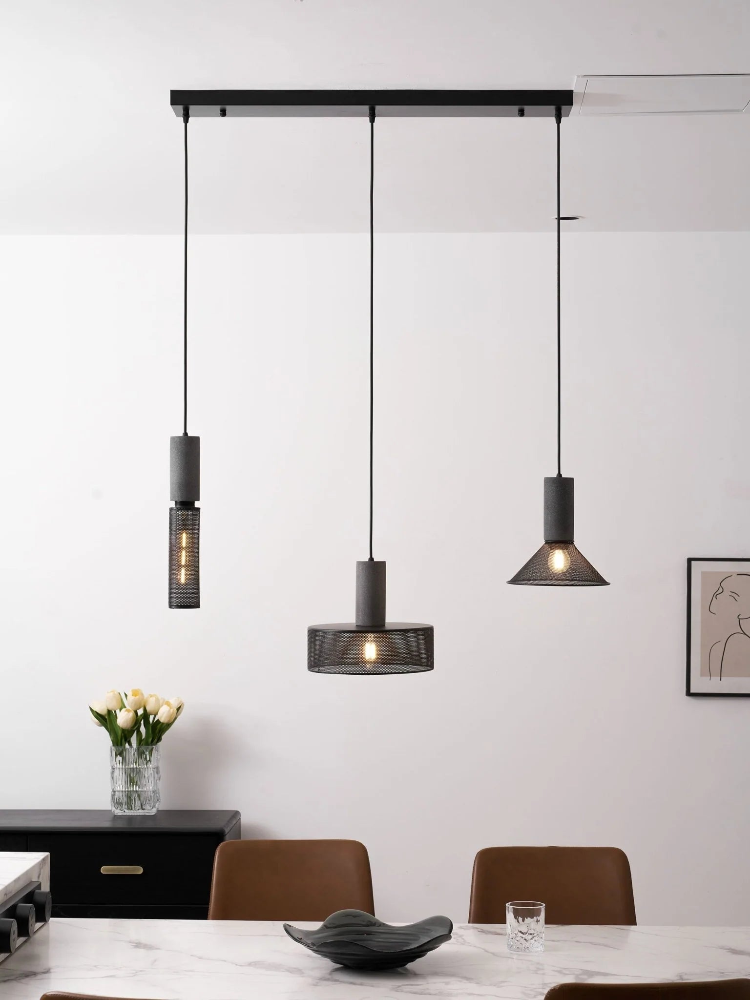 Suspension en Ciment Brut — Lustre Style Loft Industriel Vintage | BÉTON™