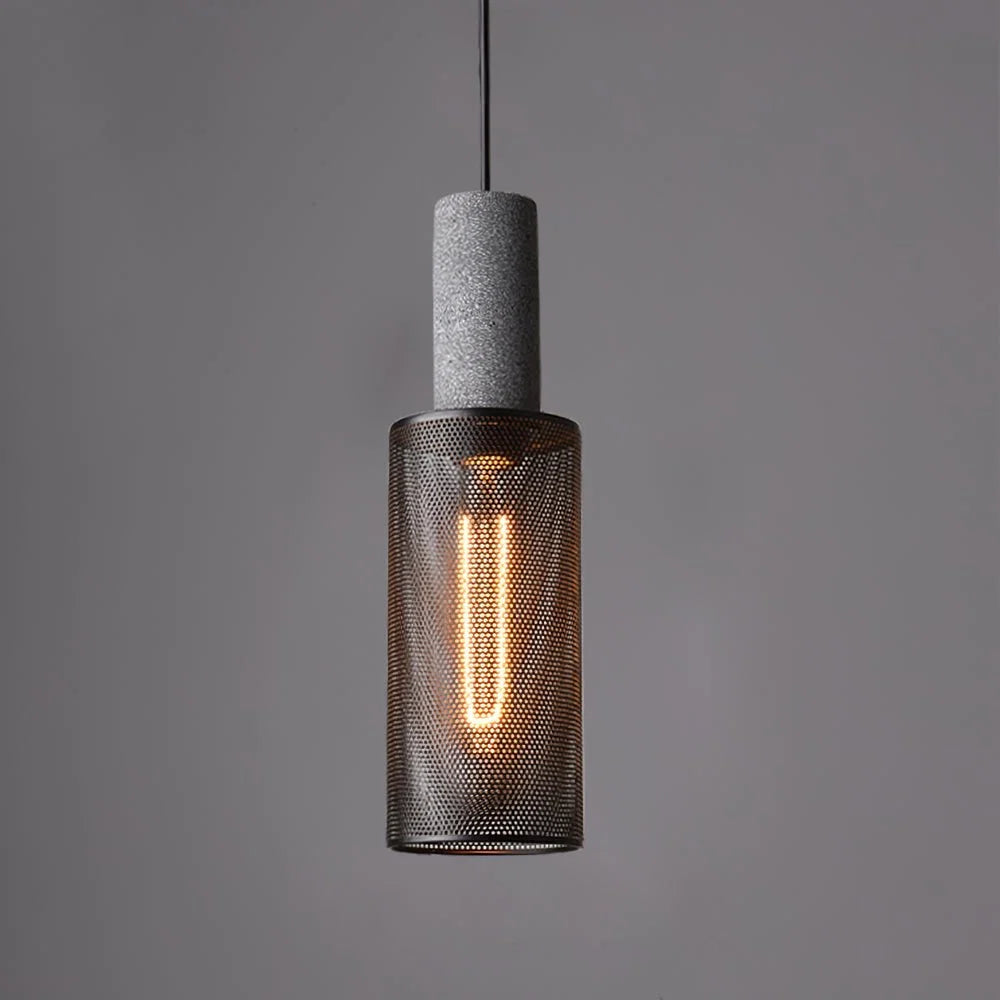 Suspension en Ciment Brut — Lustre Style Loft Industriel Vintage | BÉTON™