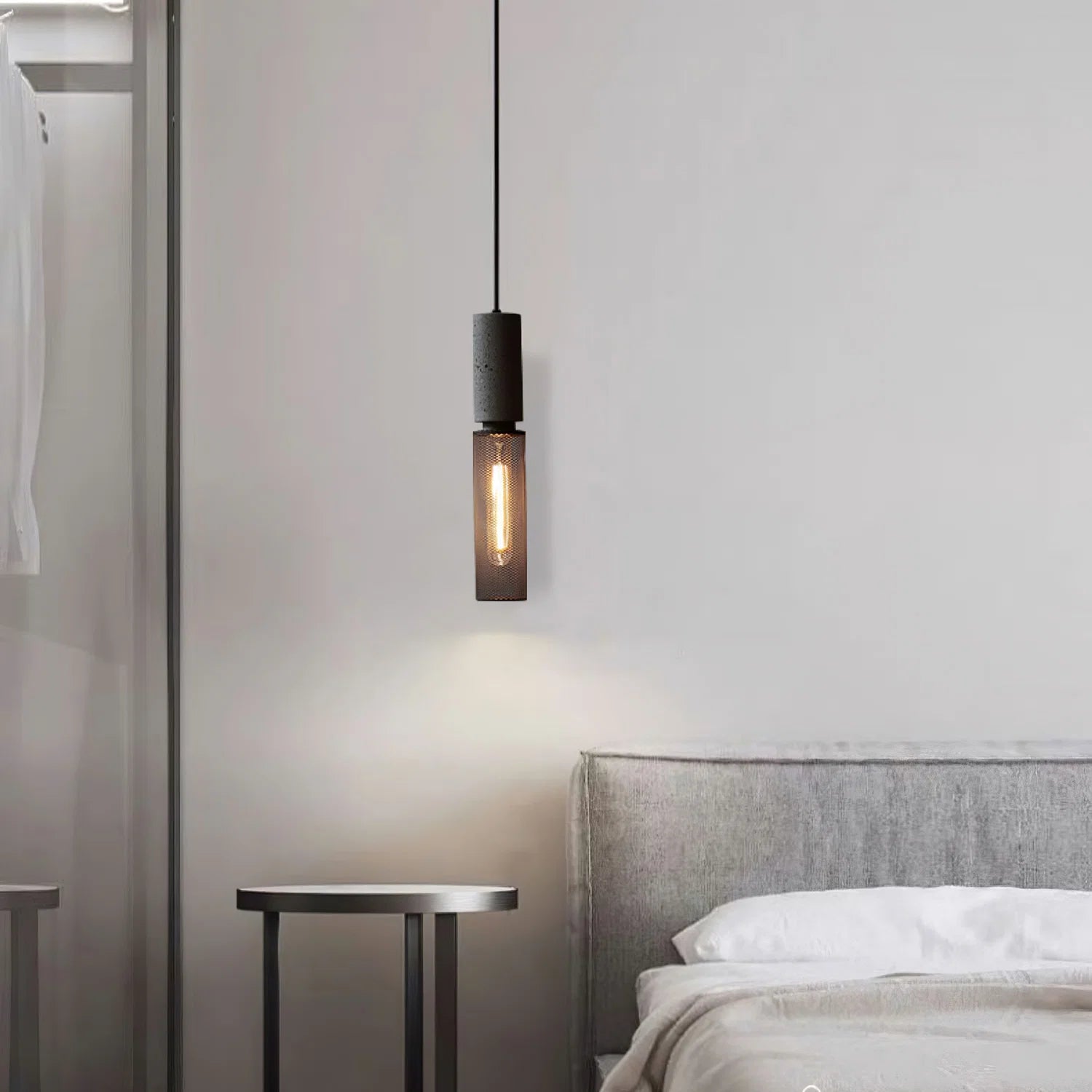 Suspension en Ciment Brut — Lustre Style Loft Industriel Vintage | BÉTON™
