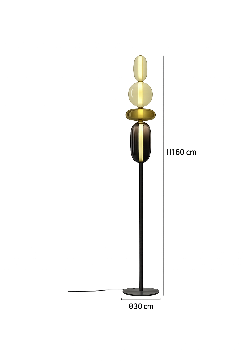 Lampe Boules de Verre Empilées Style Bonbon | BONBON™