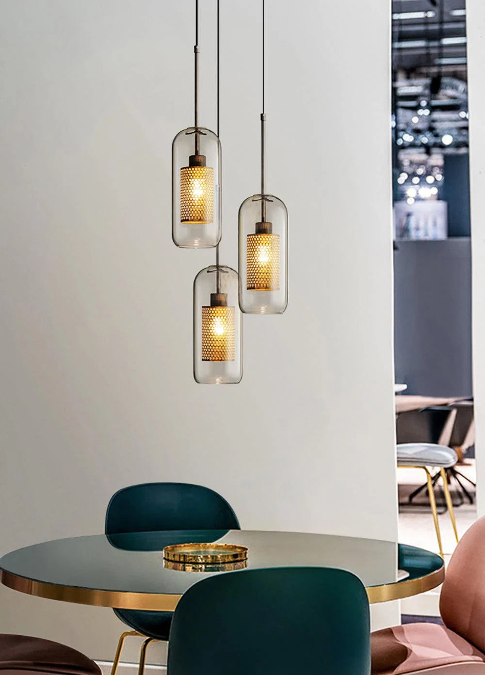 Suspension Cage en Résille Métallique — Lustre Style Loft Industriel | RÉSILLE™