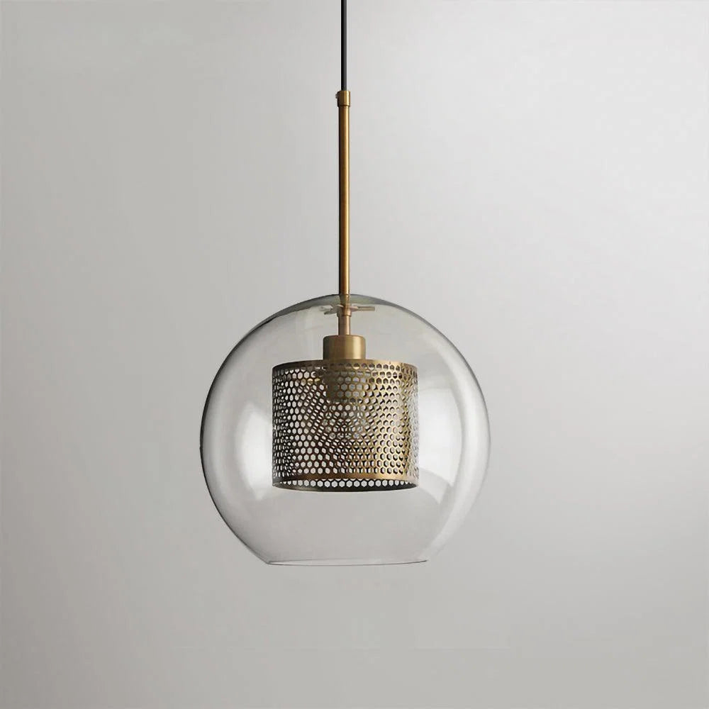 Suspension Cage en Résille Métallique — Lustre Style Loft Industriel | RÉSILLE™