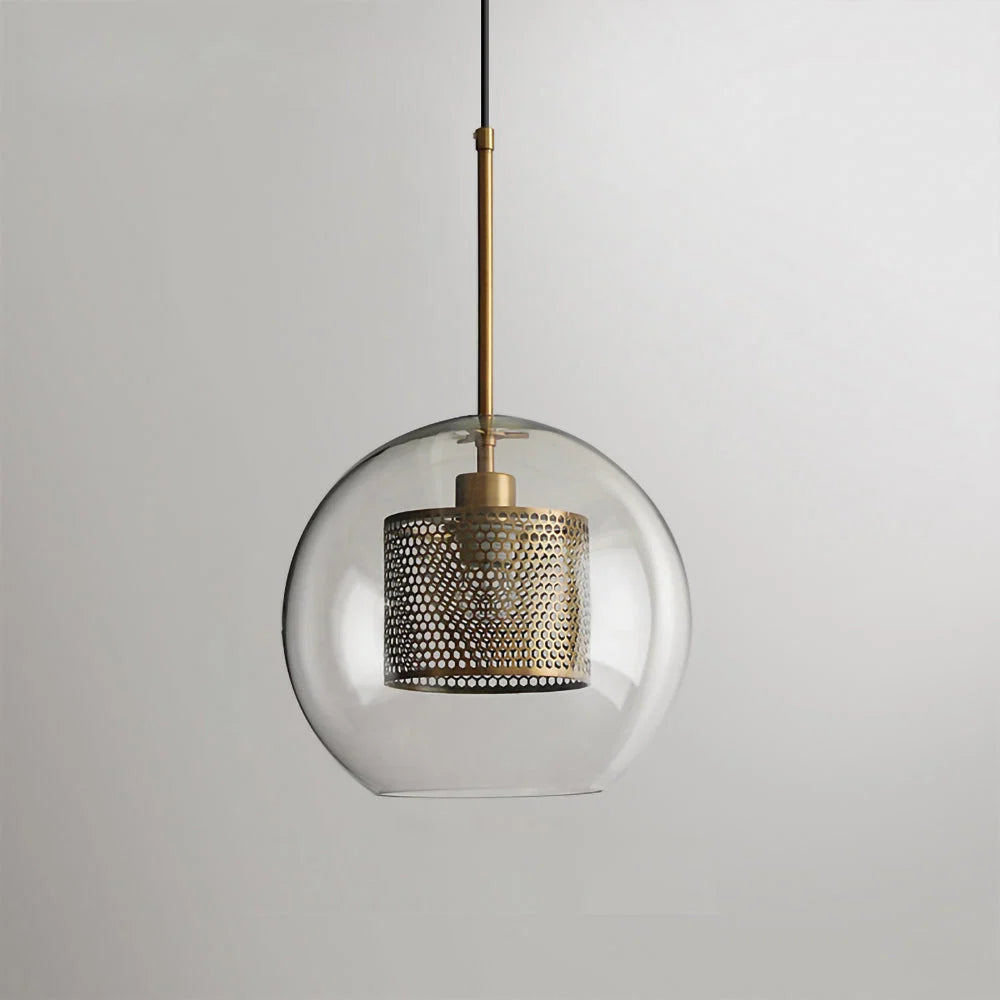 Suspension Cage en Résille Métallique — Lustre Style Loft Industriel | RÉSILLE™