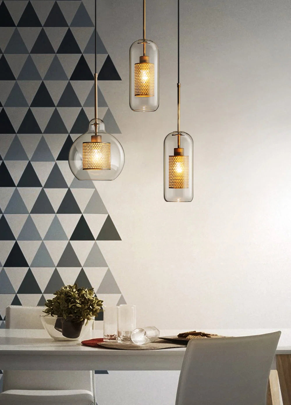 Suspension Cage en Résille Métallique — Lustre Style Loft Industriel | RÉSILLE™