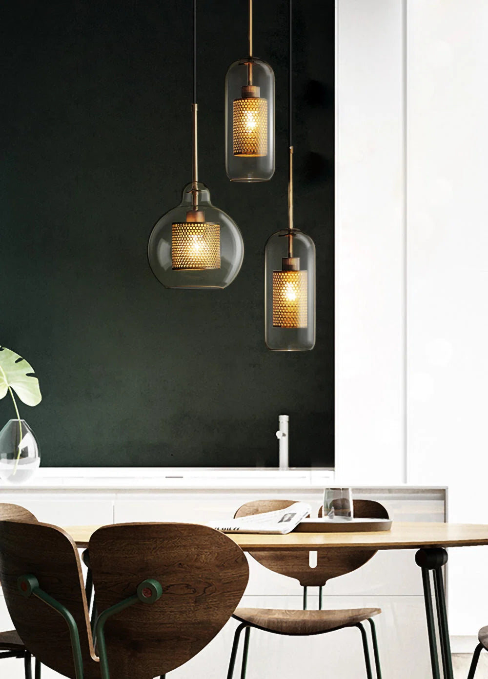 Suspension Cage en Résille Métallique — Lustre Style Loft Industriel | RÉSILLE™