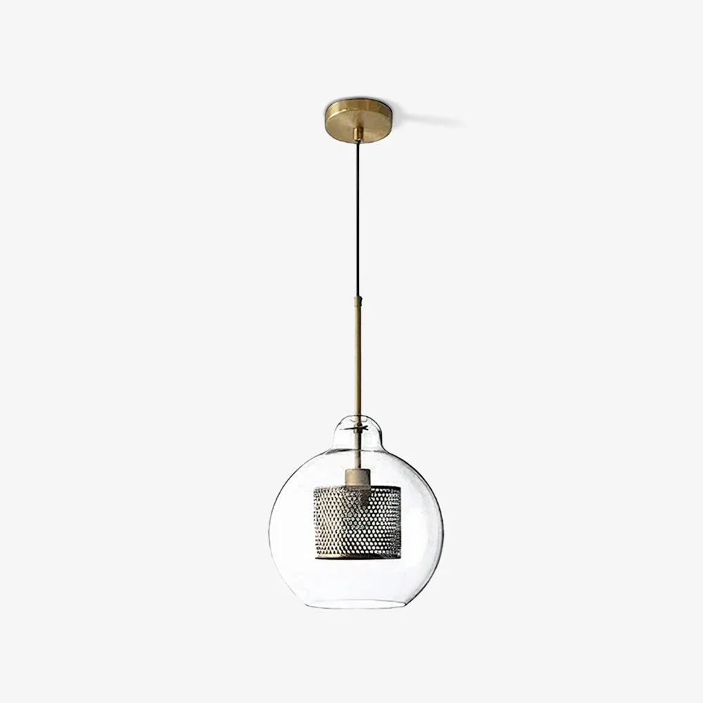 Suspension Cage en Résille Métallique — Lustre Style Loft Industriel | RÉSILLE™