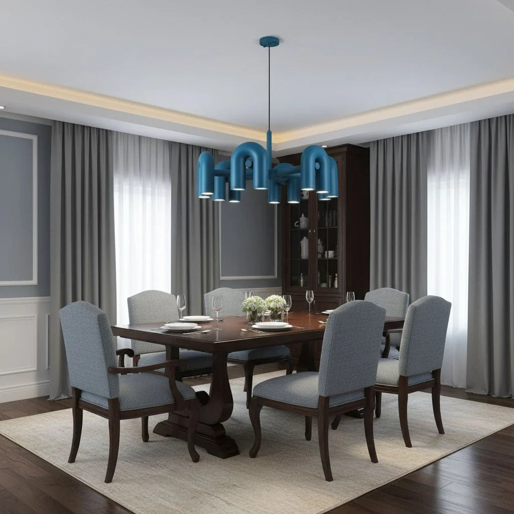 Lustre Tubes en Verre Arches Colorées | MANÈGE™