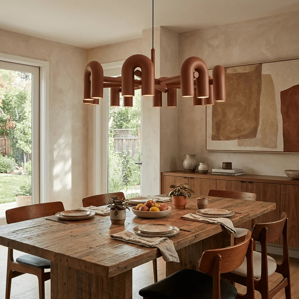 Lustre Tubes en Verre Arches Colorées | MANÈGE™