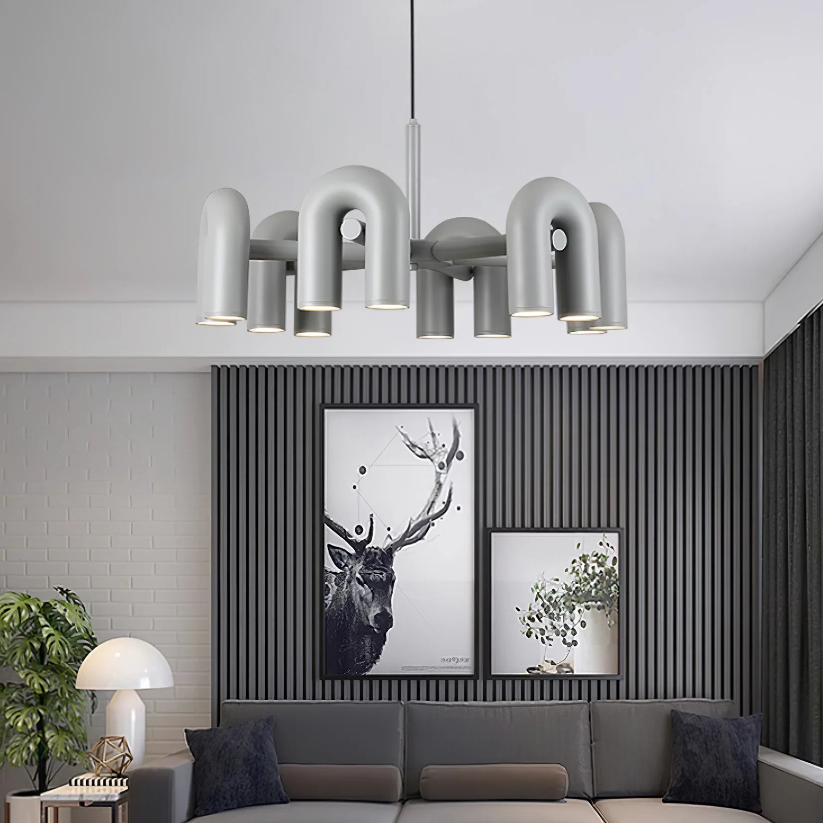 Lustre Tubes en Verre Arches Colorées | MANÈGE™