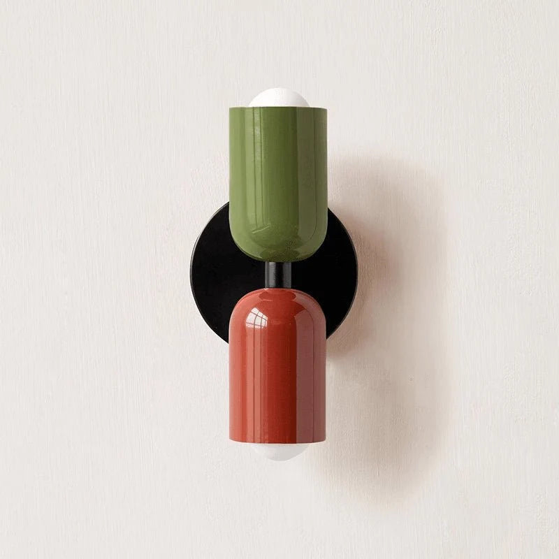 Applique Murale Design Double Capsule Colorée pour Chambre & Salle à Manger | GÉMEAUX™