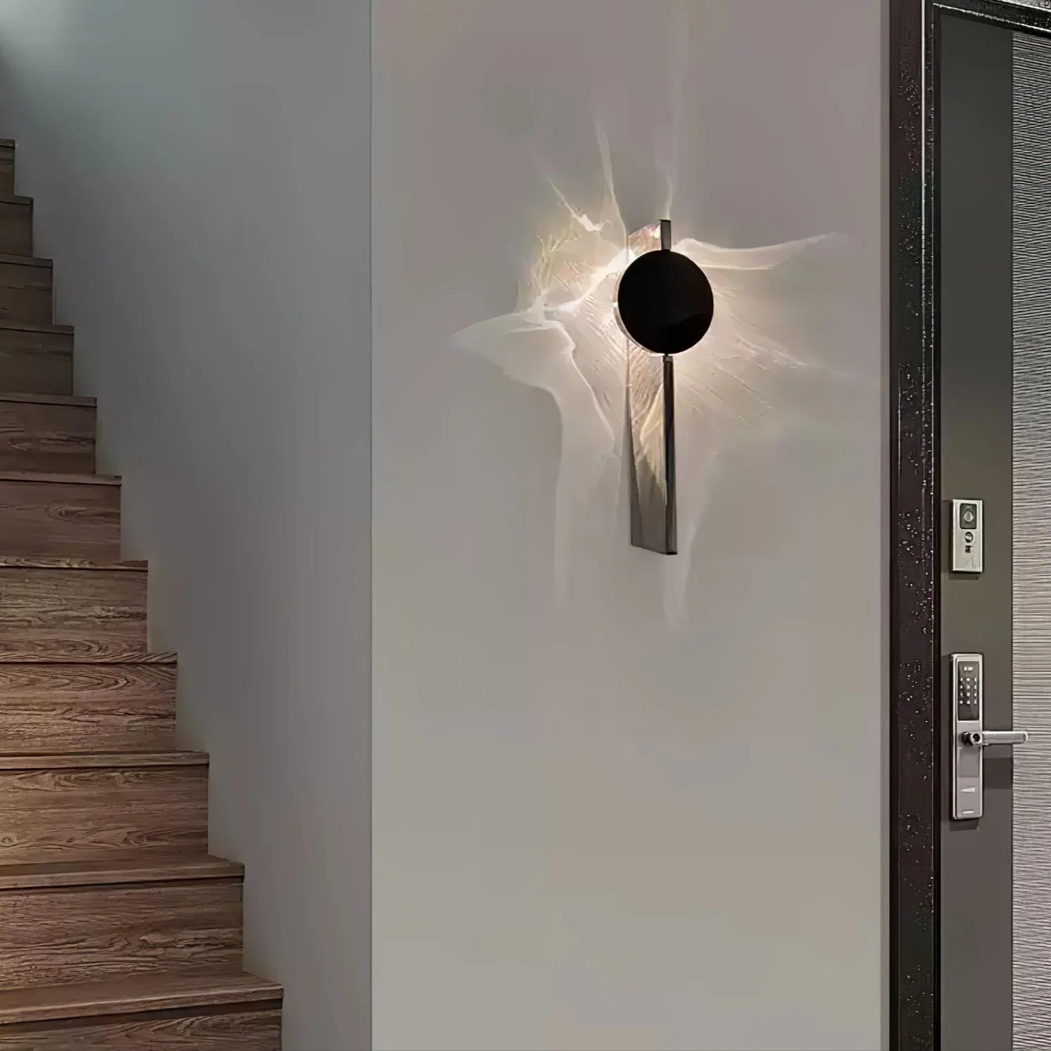 Applique Murale Striée Effet Ombre — Lampe Chevet Style Moderne | STRIÉ™