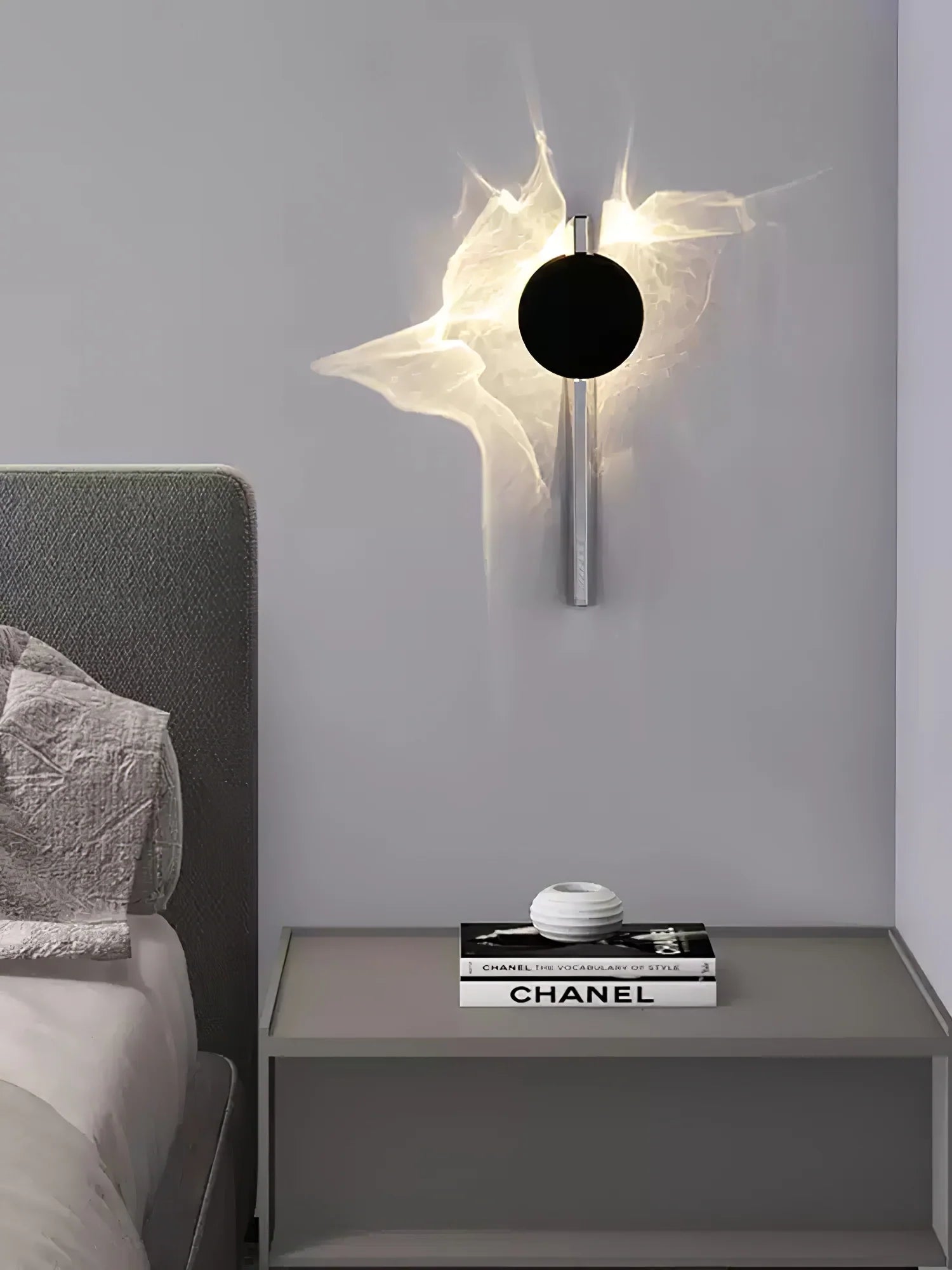 Applique Murale Striée Effet Ombre — Lampe Chevet Style Moderne | STRIÉ™