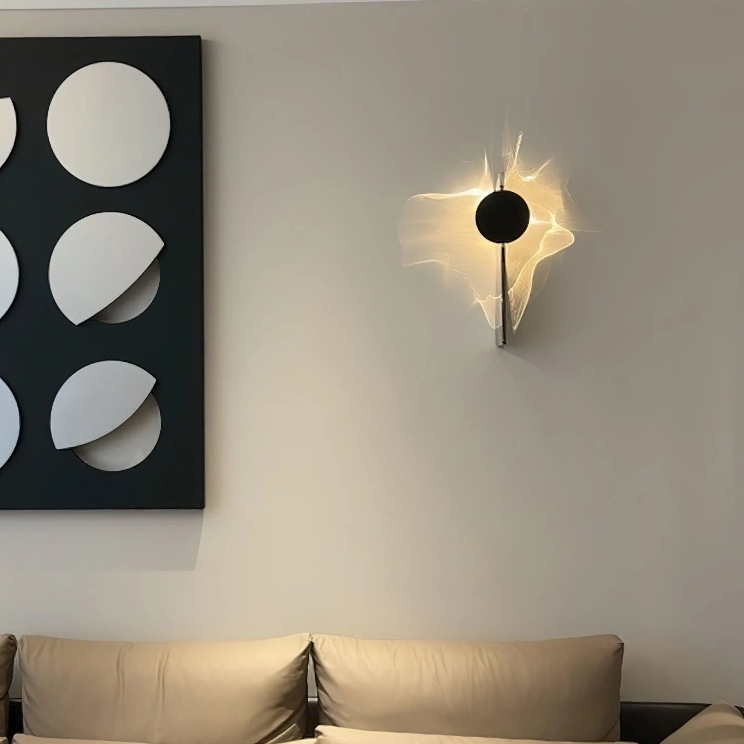 Applique Murale Striée Effet Ombre — Lampe Chevet Style Moderne | STRIÉ™