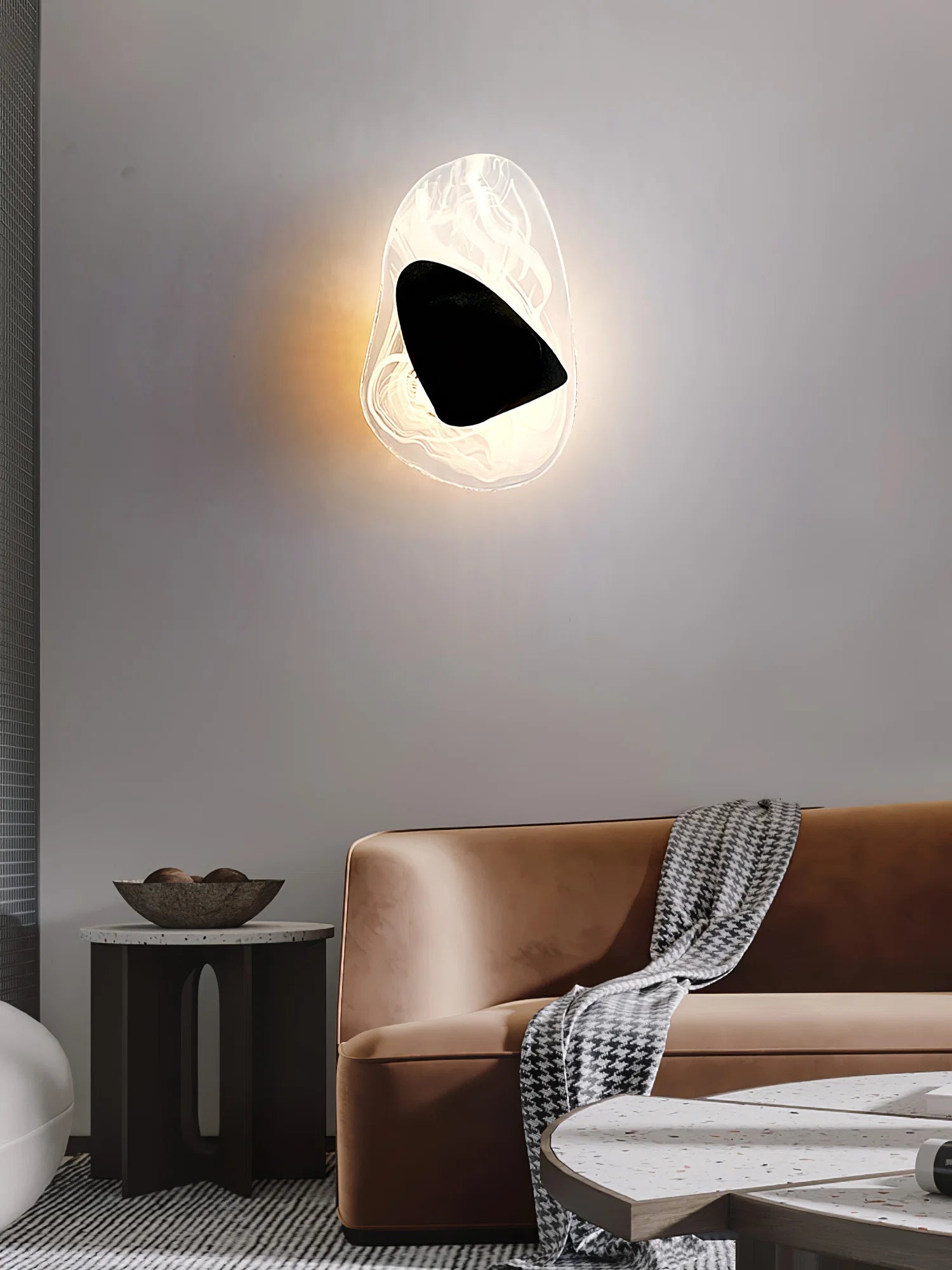 Applique Murale Arc en Métal — Lampe Chevet Style Postmoderne Nordique | CROISSANT™