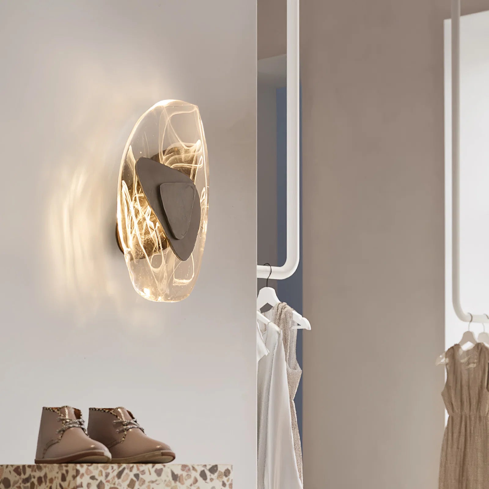 Applique Murale Arc en Métal — Lampe Chevet Style Postmoderne Nordique | CROISSANT™