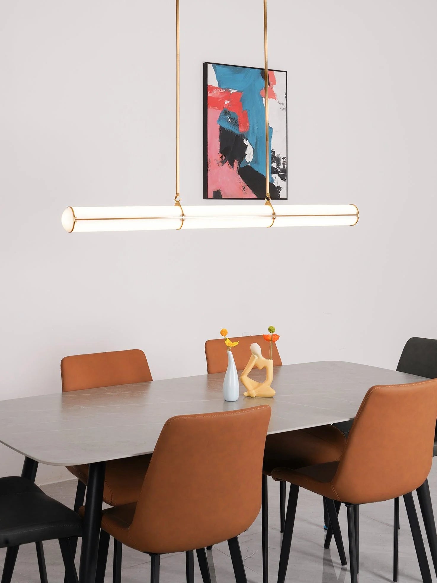 Suspension Linéaire LED Barre Acrylique | RÉGLETTE™
