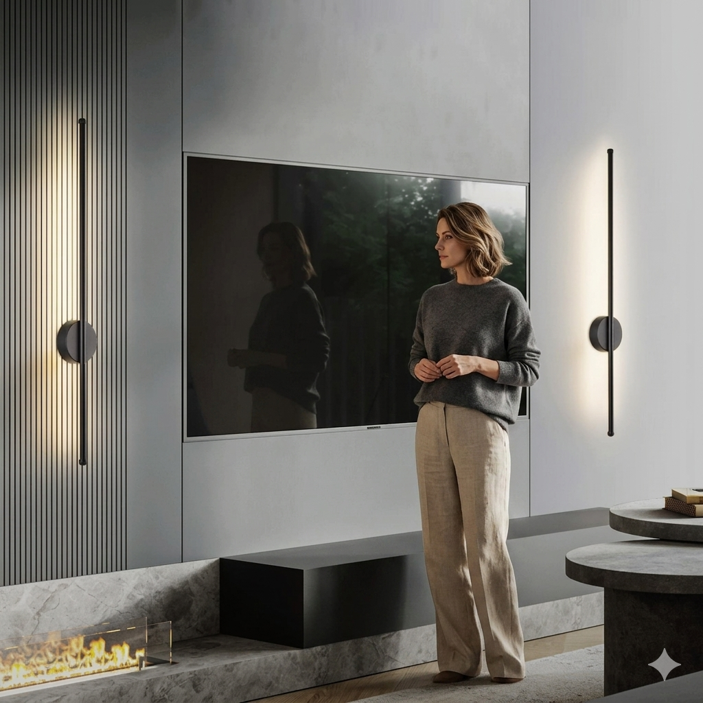 Applique Murale LED Design Barre Fine Minimaliste | Linea™