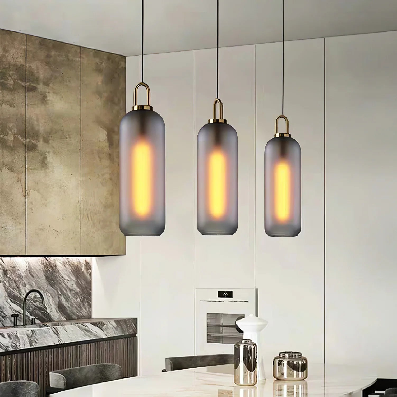 Suspension Boule en Verre Soufflé — Lustre Style Nordique | FLACON™
