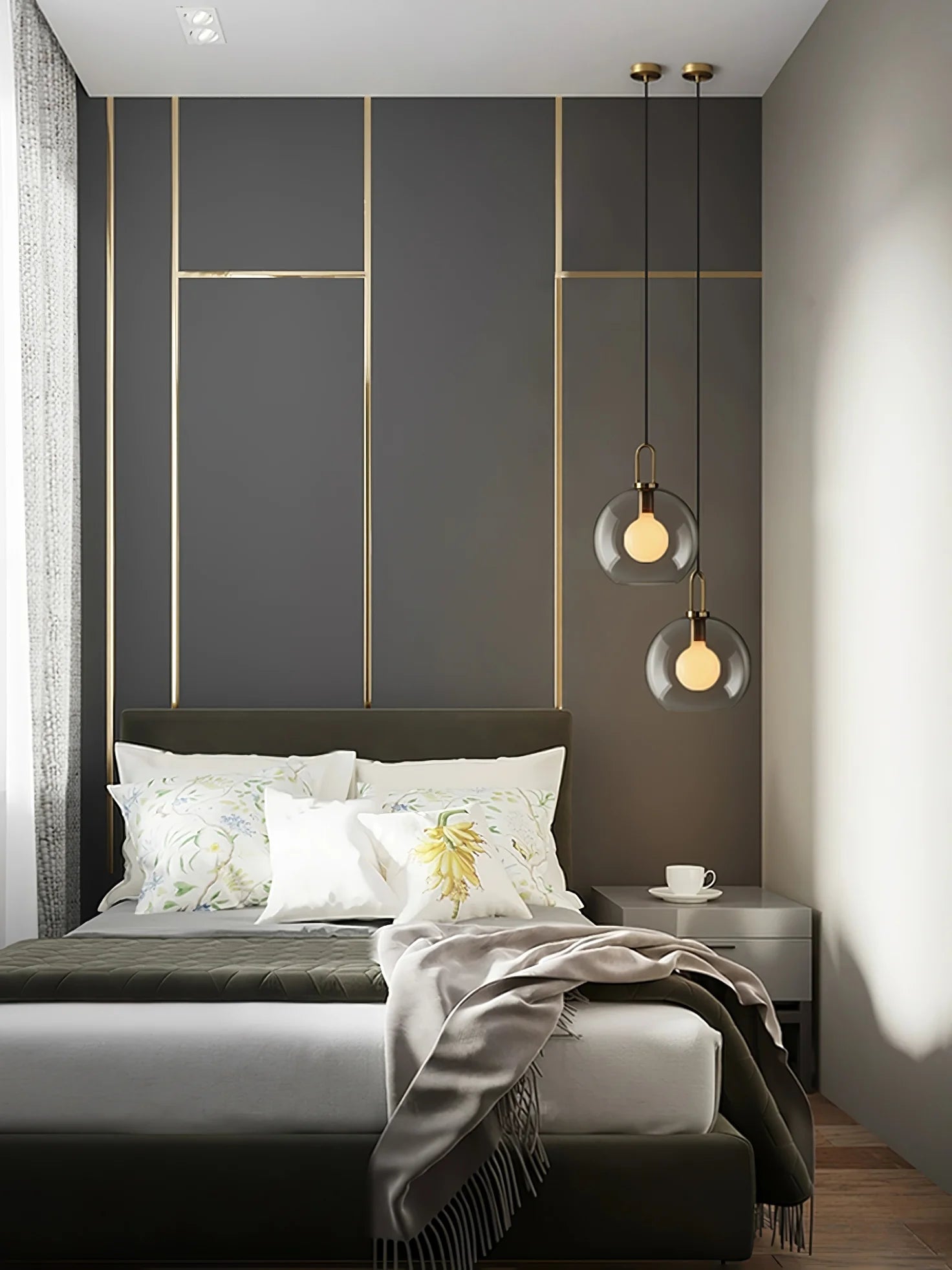 Suspension Boule en Verre Soufflé — Lustre Style Nordique | FLACON™