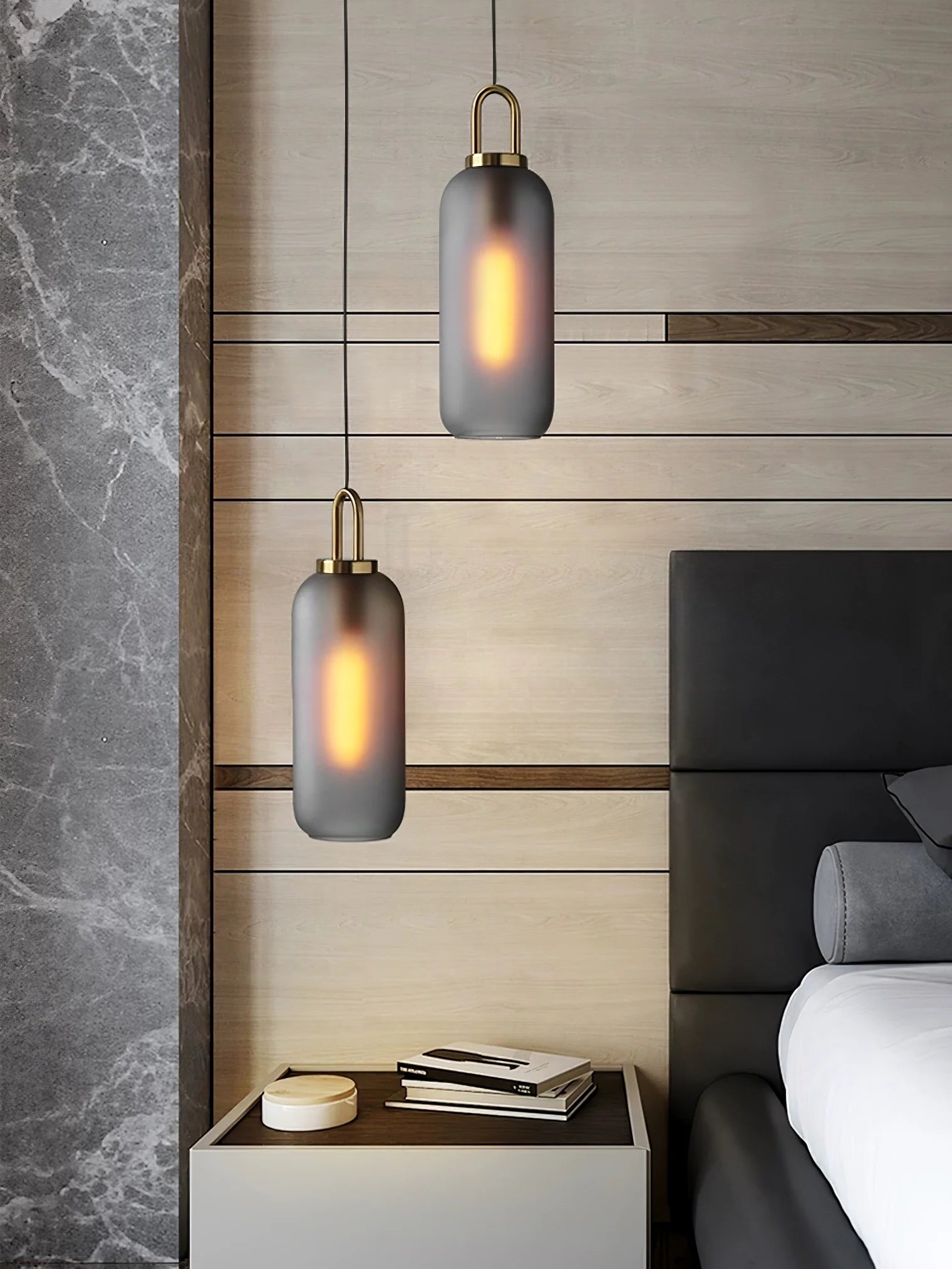 Suspension Boule en Verre Soufflé — Lustre Style Nordique | FLACON™