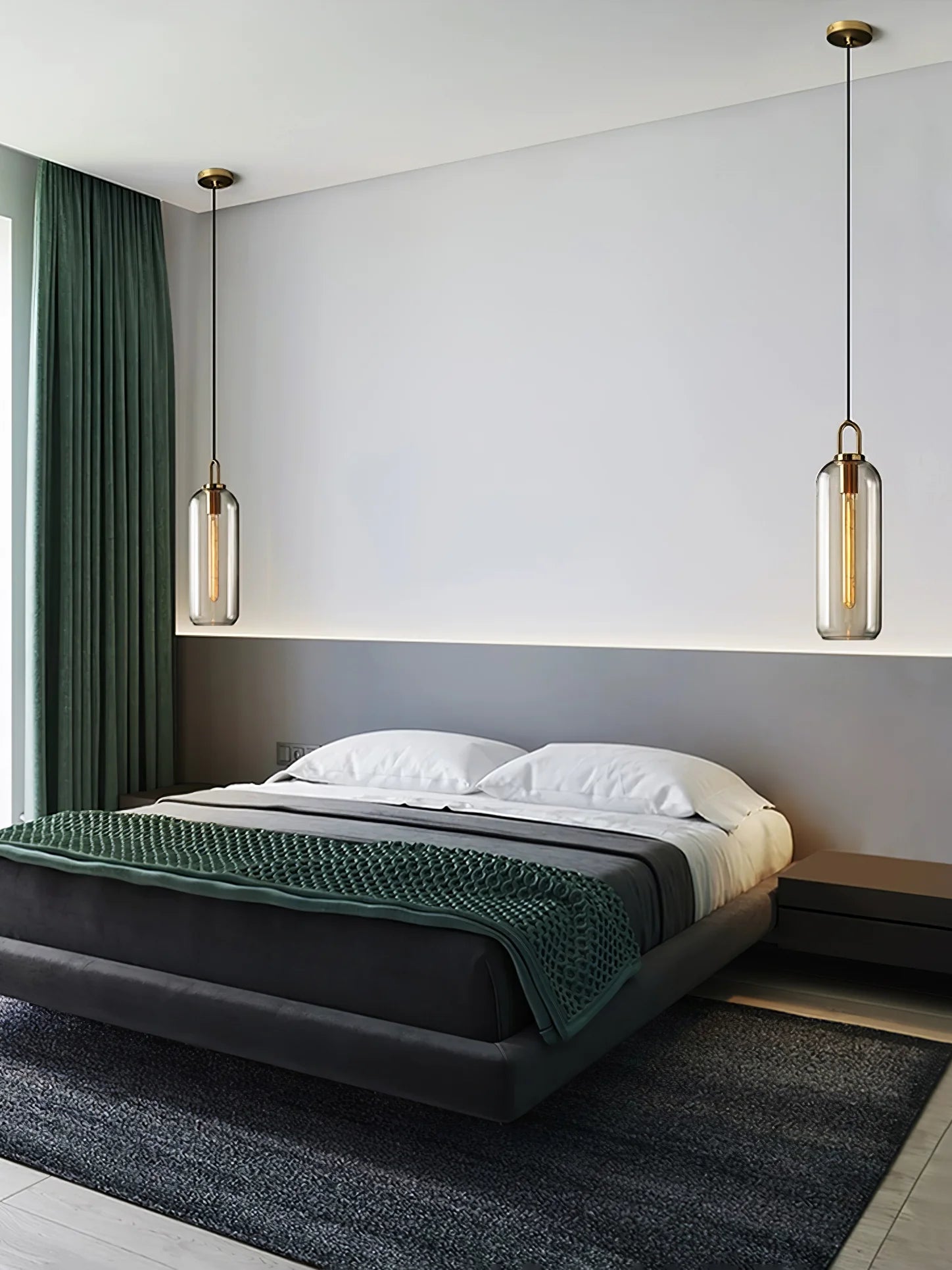 Suspension Boule en Verre Soufflé — Lustre Style Nordique | FLACON™
