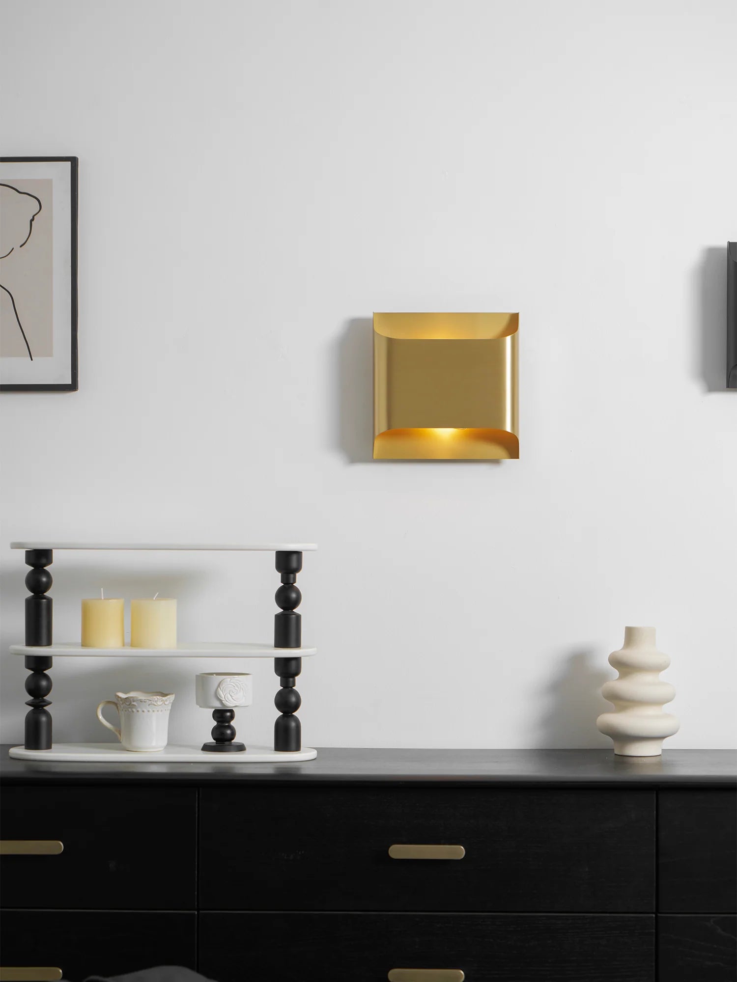Applique Murale Minimaliste en Laiton — Lampe Murale Style Cottage | TRINGLE™