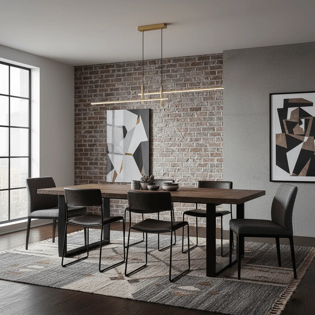 Suspension Linéaire LED Multi-Points — Lustre Minimaliste Table à Manger | CHAPELET™