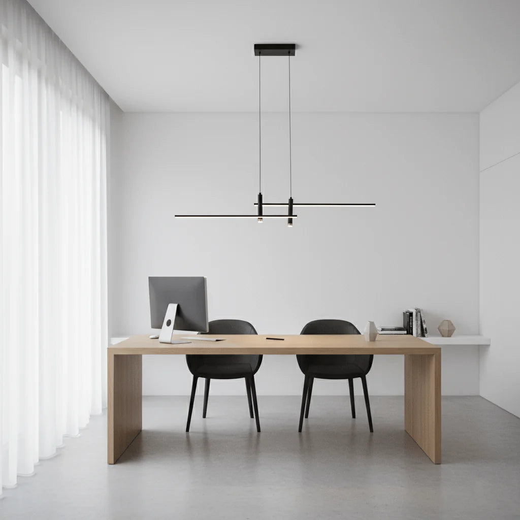 Suspension Linéaire LED Multi-Points — Lustre Minimaliste Table à Manger | CHAPELET™