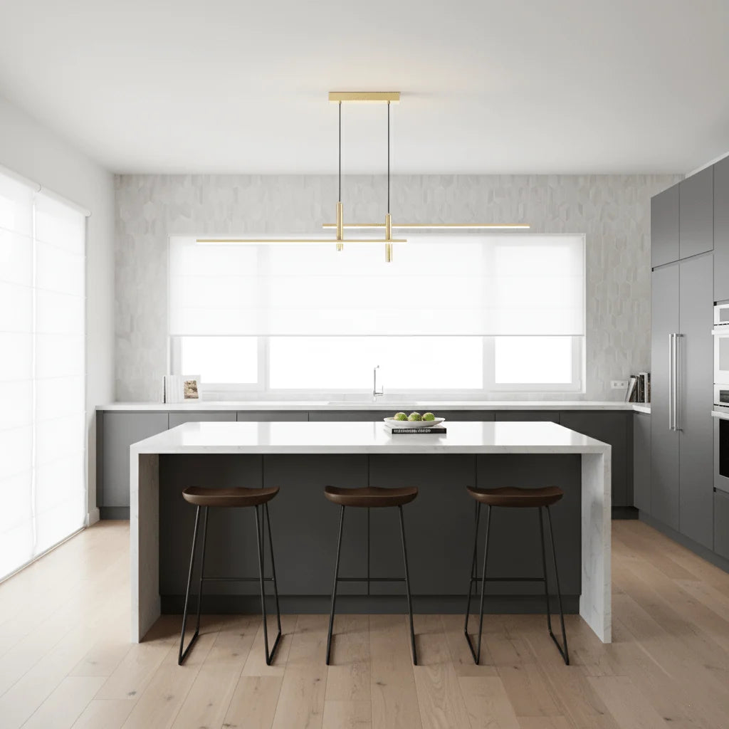 Suspension Linéaire LED Multi-Points — Lustre Minimaliste Table à Manger | CHAPELET™