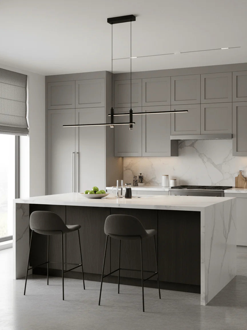 Suspension Linéaire LED Multi-Points — Lustre Minimaliste Table à Manger | CHAPELET™