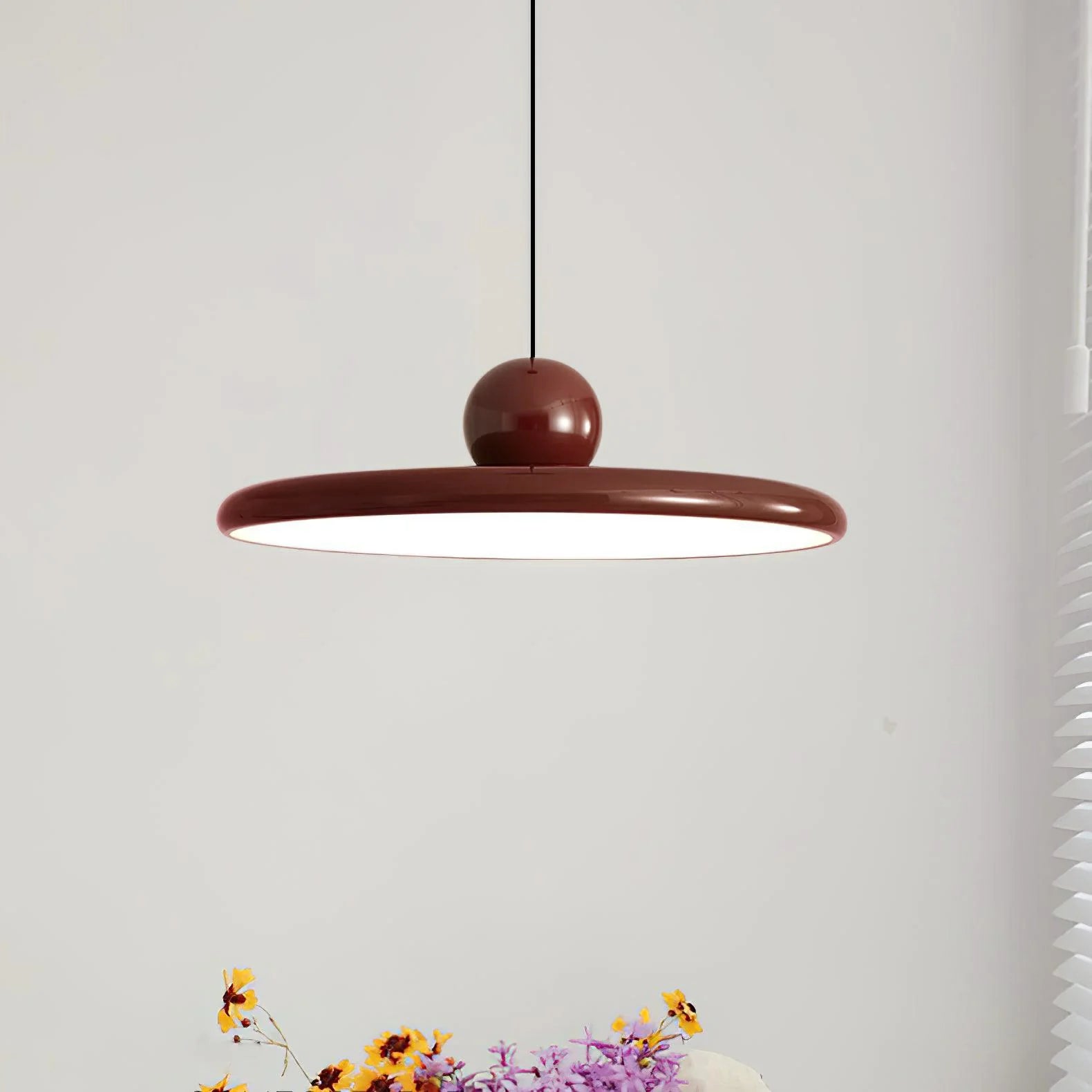 Suspension Disque Perforé Style Macaron — Lustre Nordique Coloré | MERINGUE™