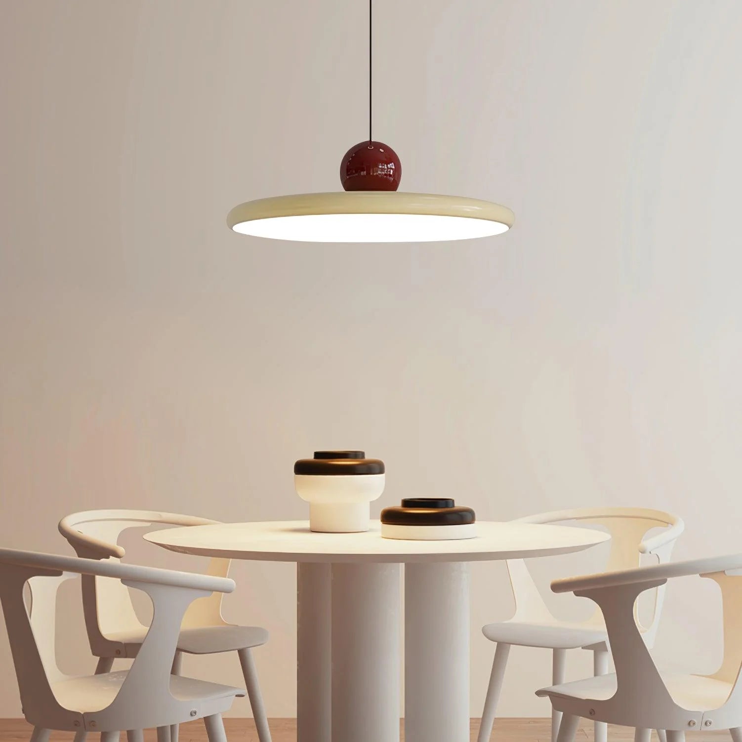 Suspension Disque Perforé Style Macaron — Lustre Nordique Coloré | MERINGUE™