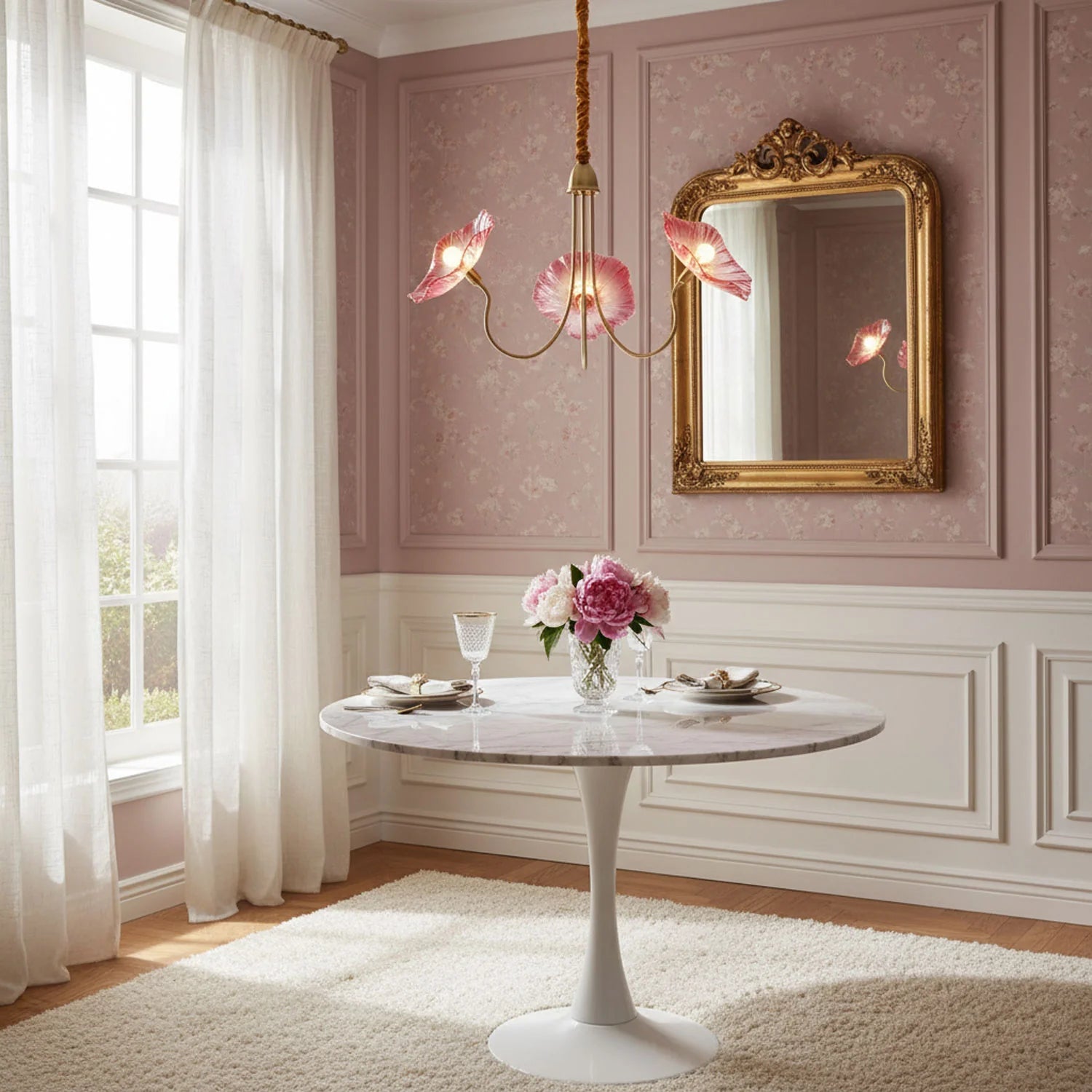 Lustre Feuille de Nénuphar en Verre Soufflé | NÉNUPHAR™