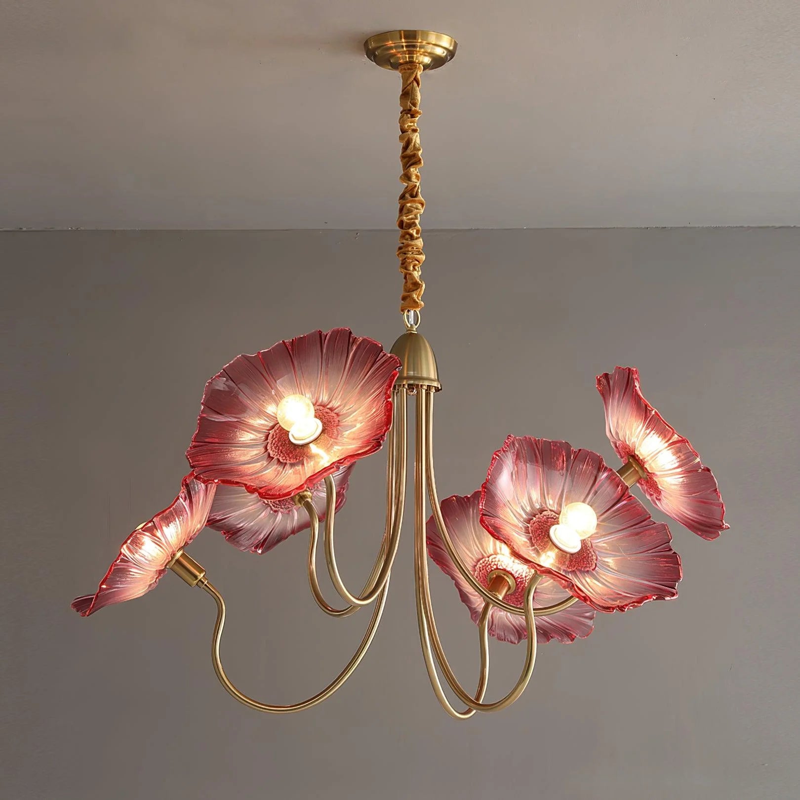 Lustre Feuille de Nénuphar en Verre Soufflé | NÉNUPHAR™