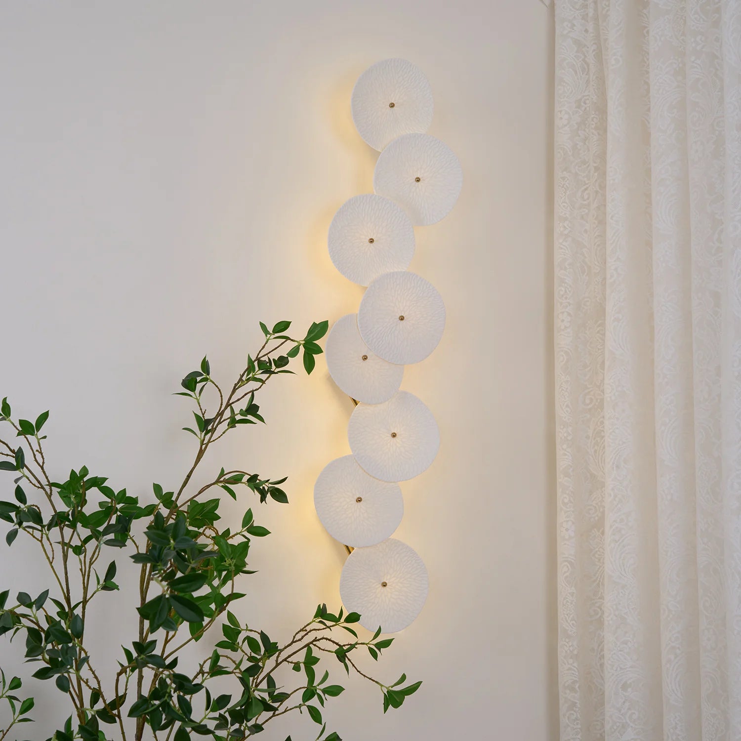 Applique Murale Céramique Feuille de Lotus | NYMPHÉA™