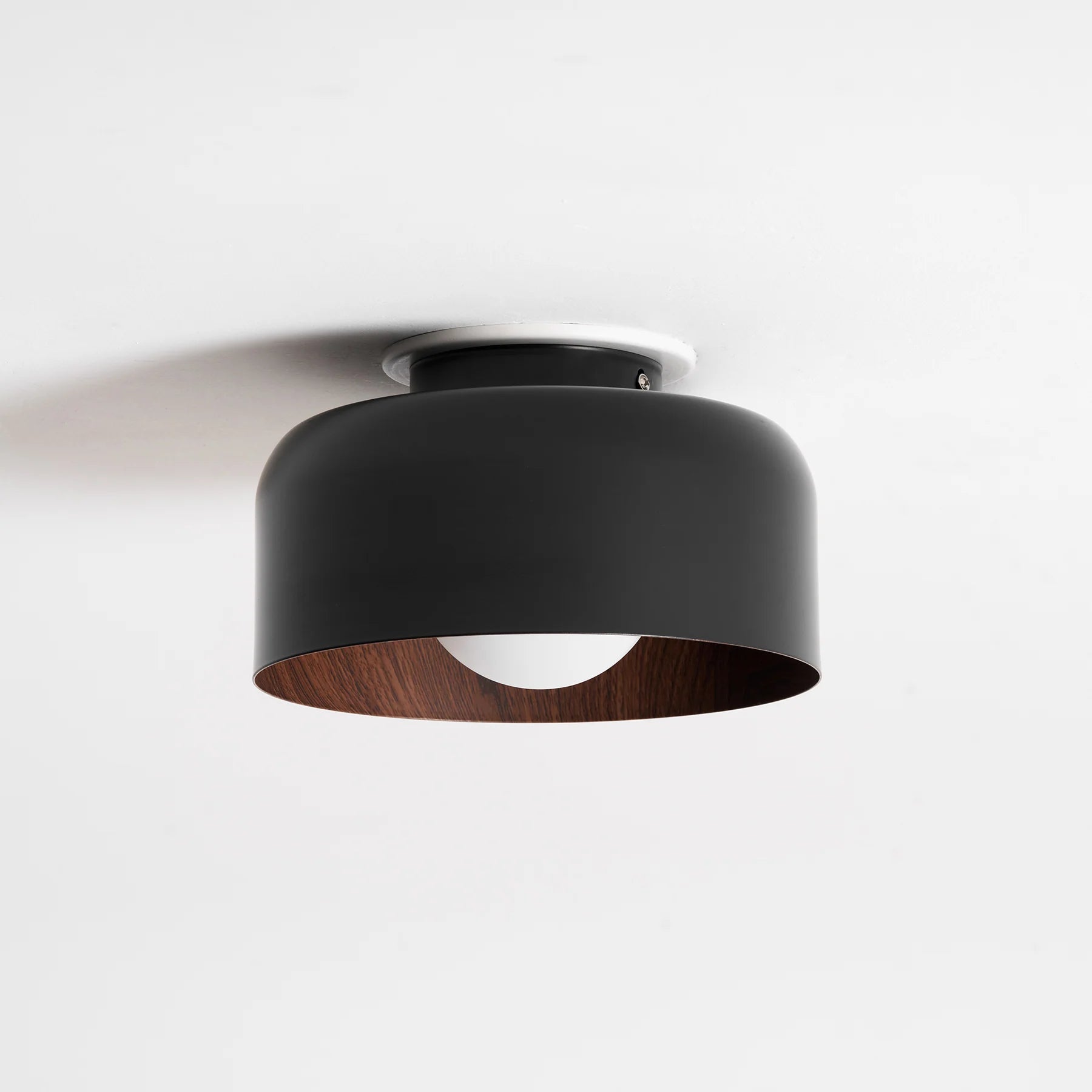 Plafonnier Rond Effet Bois Intérieur | TAMBOUR™