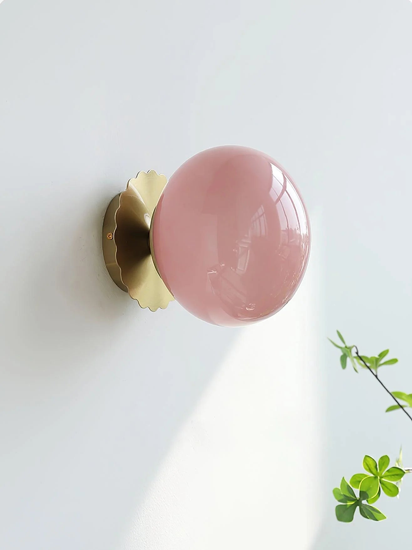 Applique Murale Globe en Verre Coloré — Lampe Murale Style Simple | PASTILLE™