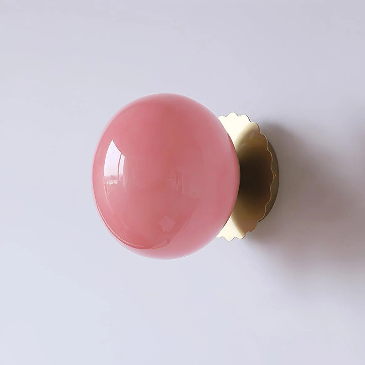 Applique Murale Globe en Verre Coloré — Lampe Murale Style Simple | PASTILLE™