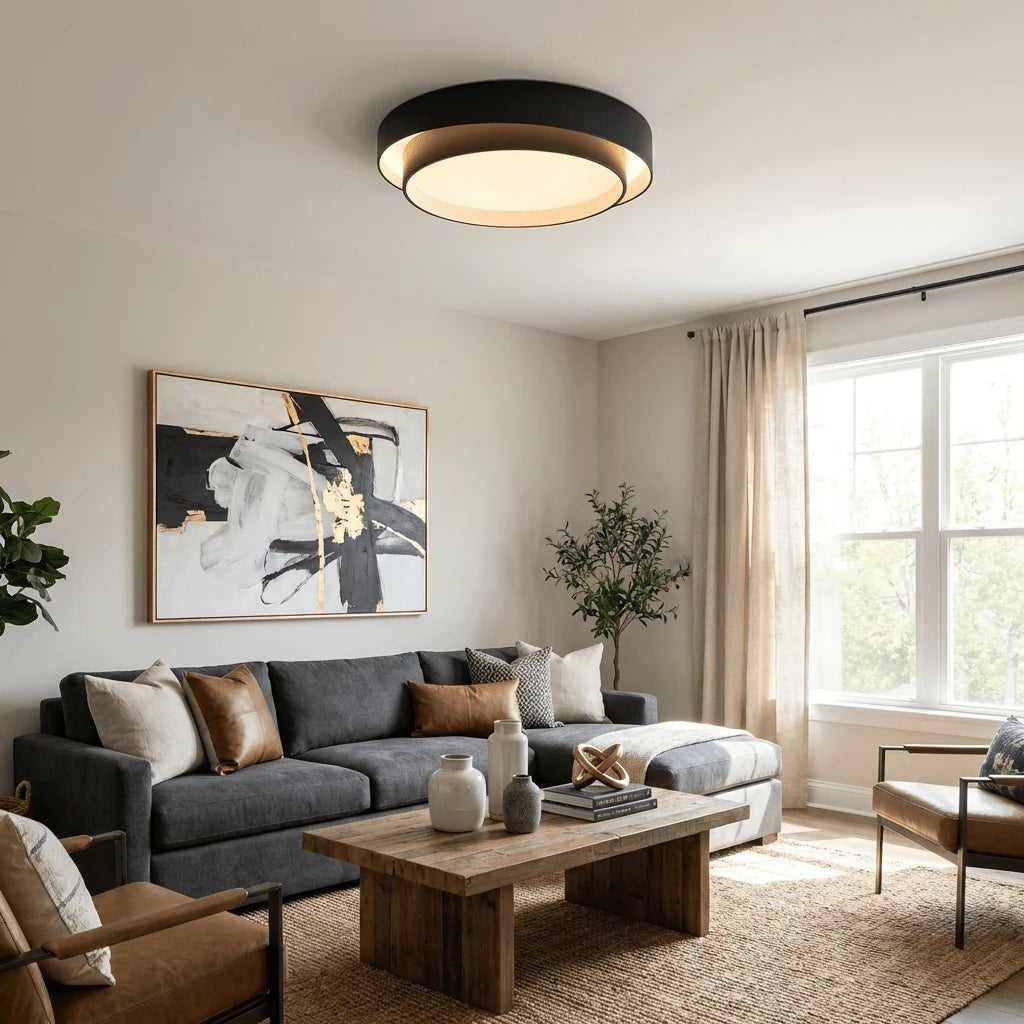 Plafonnier Design Double Disque Minimaliste pour Chambre & Salon | EOS™