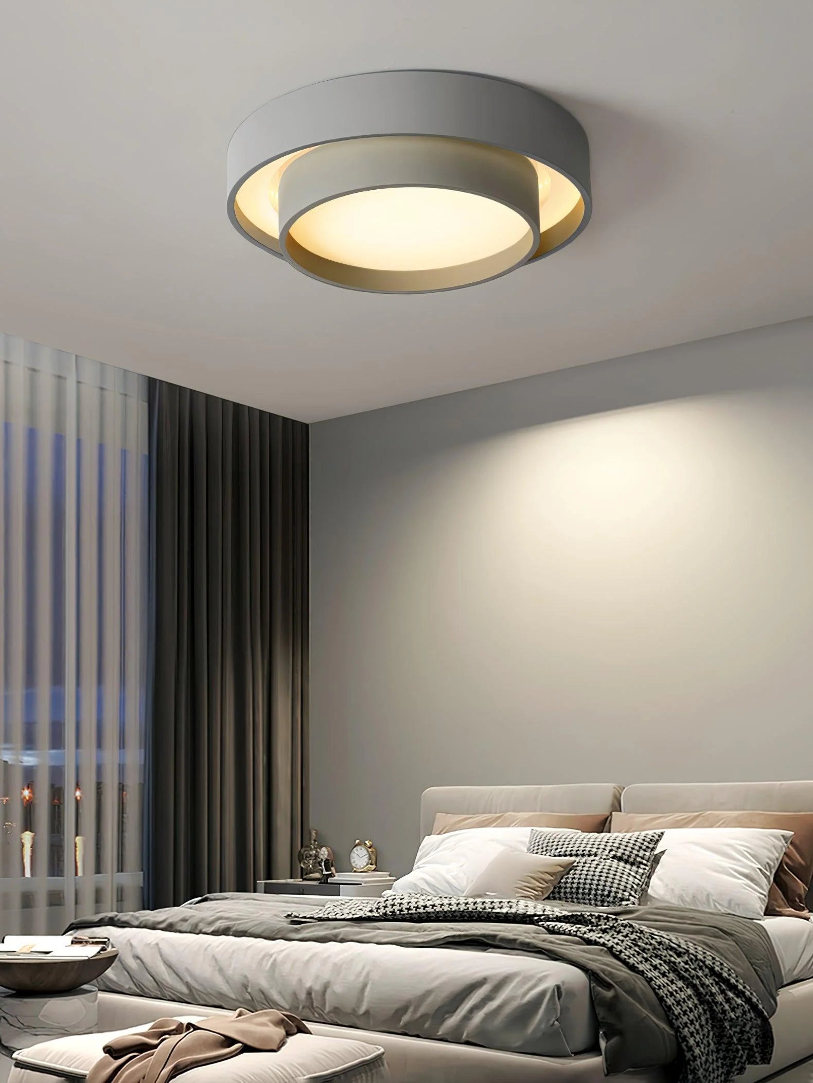 Plafonnier Design Double Disque Minimaliste pour Chambre & Salon | EOS™