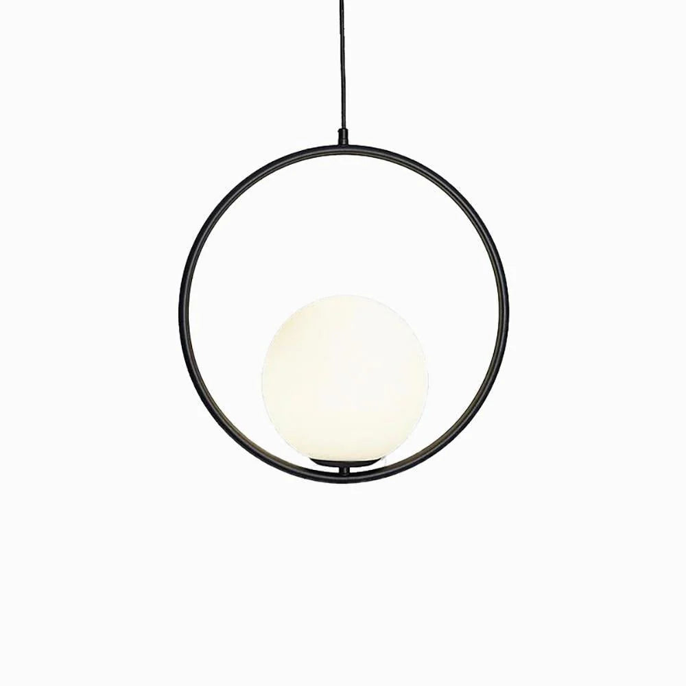 Suspension Boule de Verre & Tige Métal — Petit Lustre Style Bar Minimaliste | GOUTTELETTE™