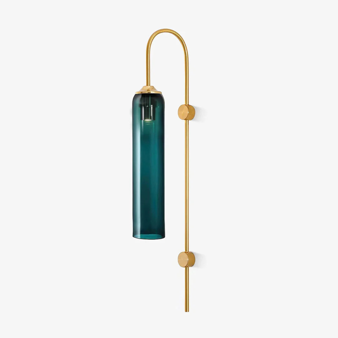 Applique Murale Tube en Verre Coloré — Lampe Chevet Style Nordique Moderne | FUSEAU™