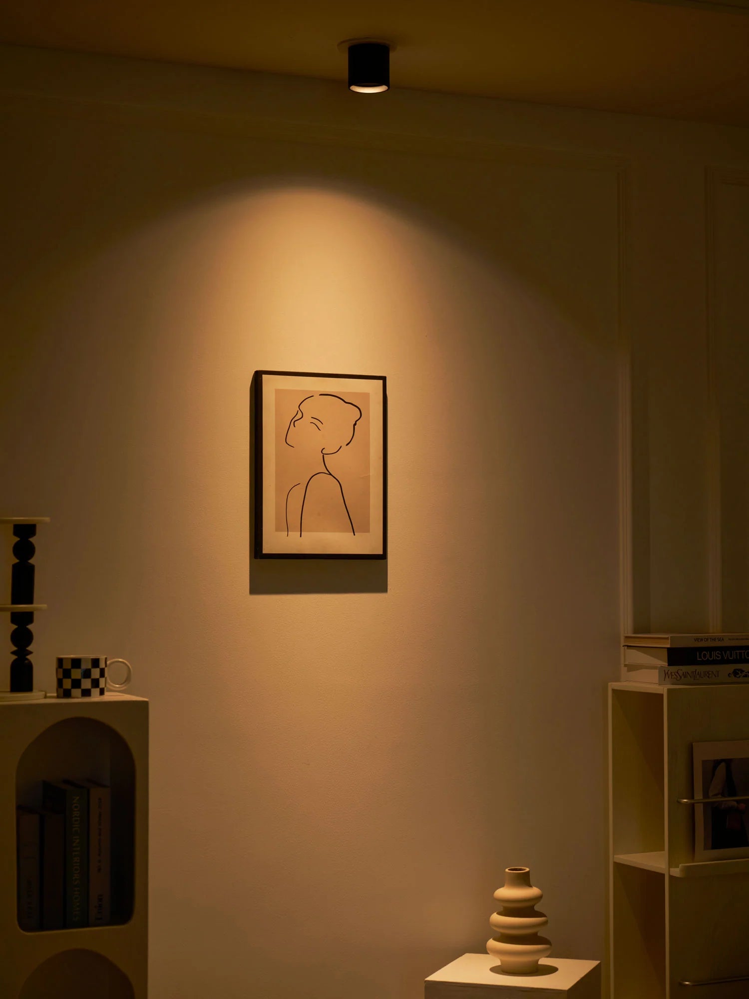 Spot Encastré Cylindrique GU10 Solaire — Downlight Design Minimaliste | ŒIL™