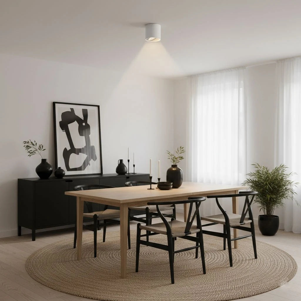 Spot Encastré Cylindrique GU10 Solaire — Downlight Design Minimaliste | ŒIL™
