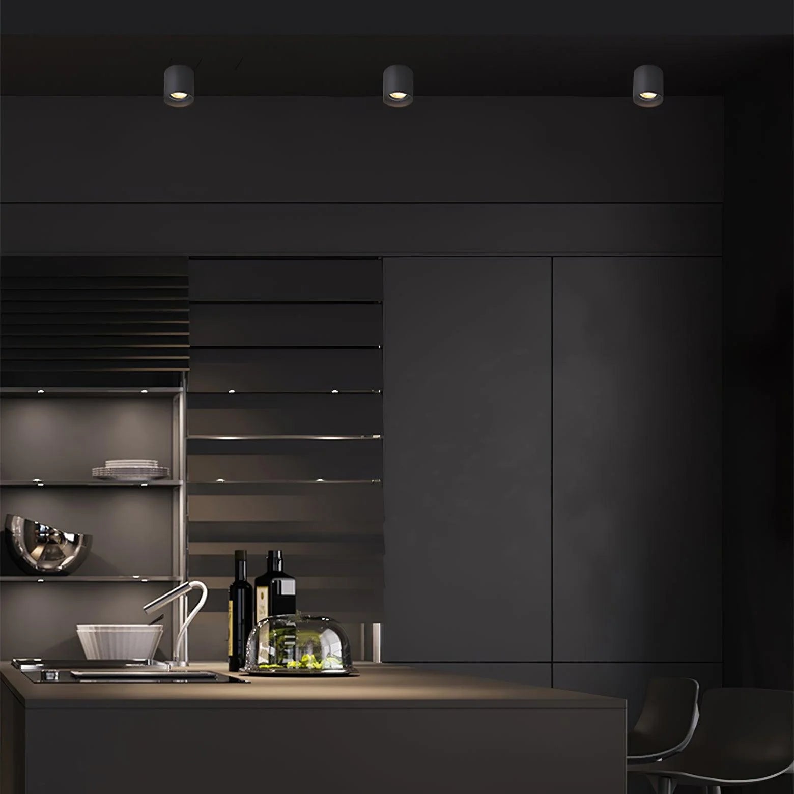 Spot Encastré Cylindrique GU10 Solaire — Downlight Design Minimaliste | ŒIL™