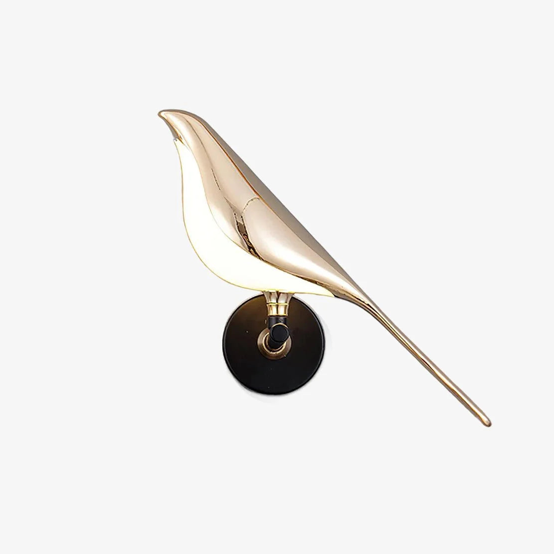 Applique Murale Oiseau en Métal Doré — Lampe Murale Style Nordique Ludique | MÉSANGE™