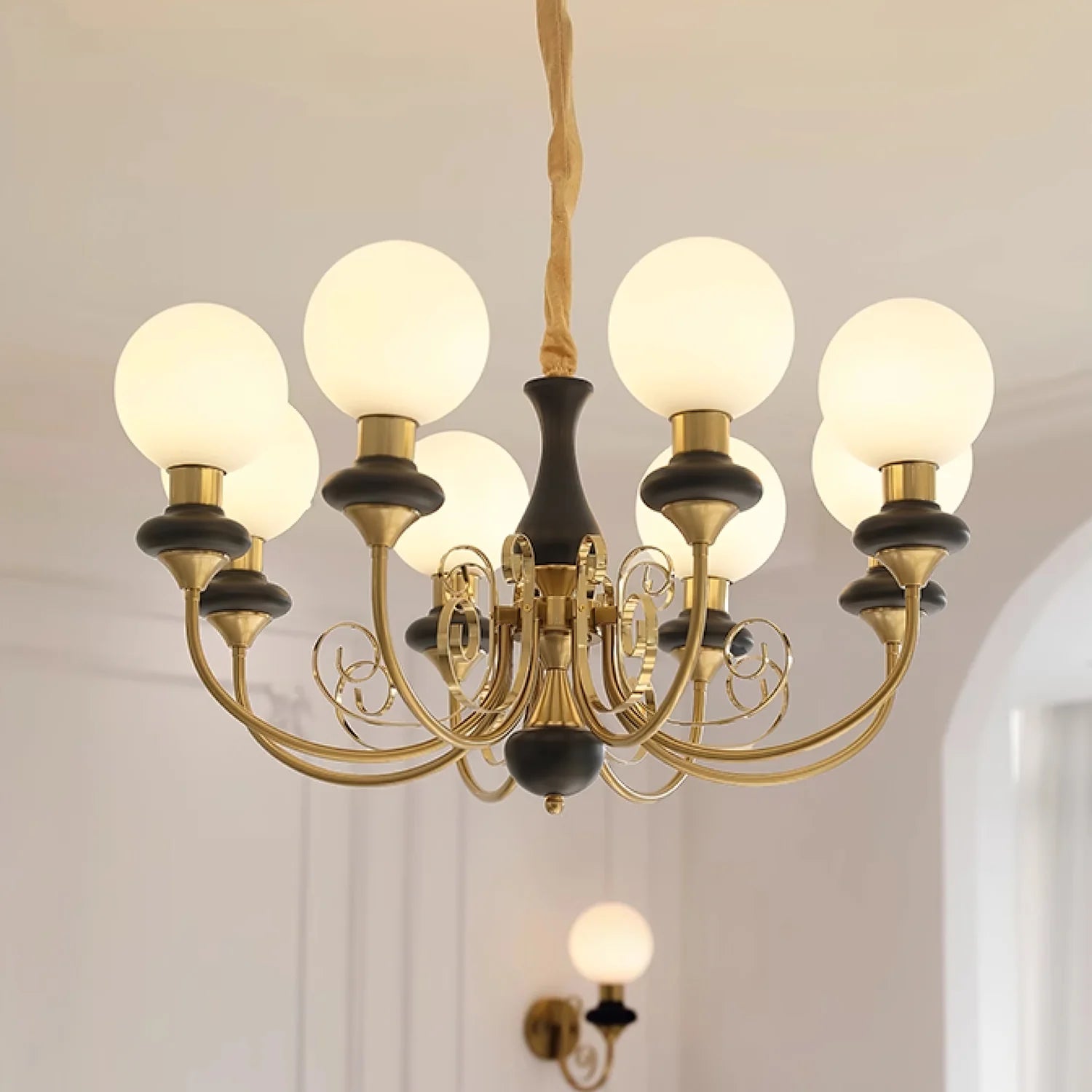 Suspension Bouquet de Globes en Verre — Lustre Rétro Français Style Vintage | BOUQUET™