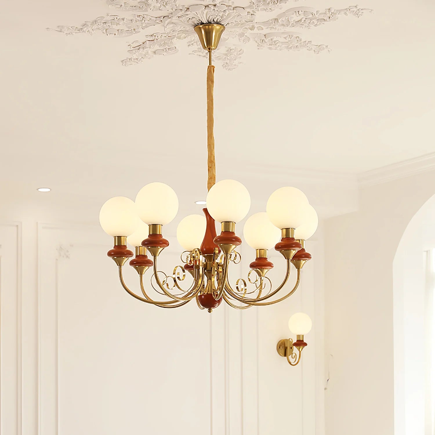Suspension Bouquet de Globes en Verre — Lustre Rétro Français Style Vintage | BOUQUET™