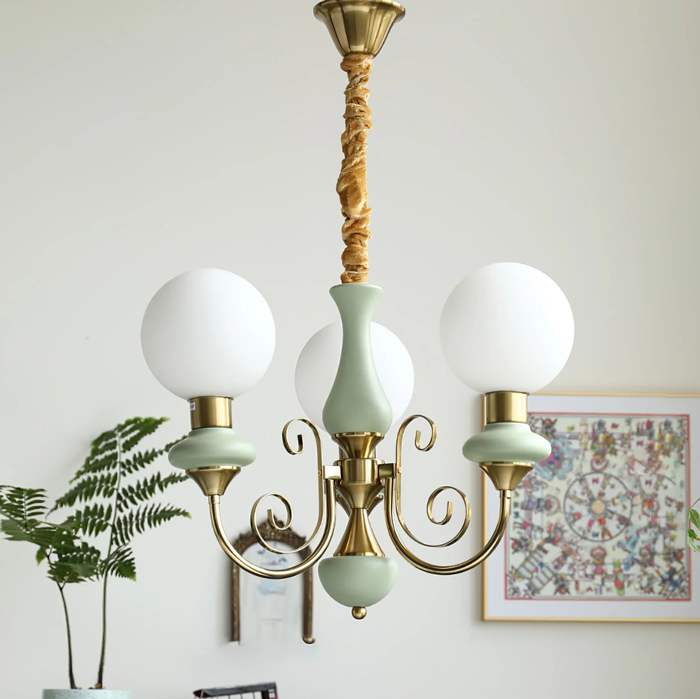 Suspension Bouquet de Globes en Verre — Lustre Rétro Français Style Vintage | BOUQUET™